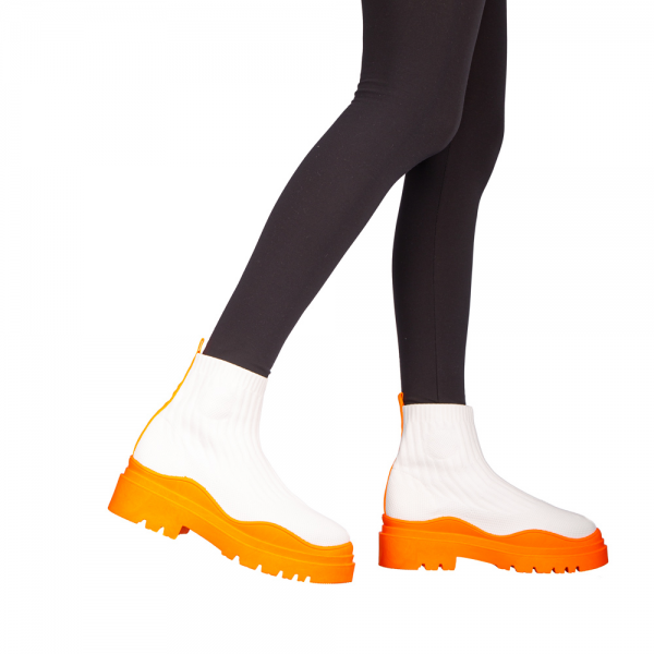 Triza fehér és narancssárga női sportcipő - Kalapod.hu
